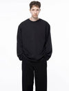 Men s M243TP01BK Clean Slit Long Sleeve T Shirt Black - CHANCE'S NOI - BALAAN 1