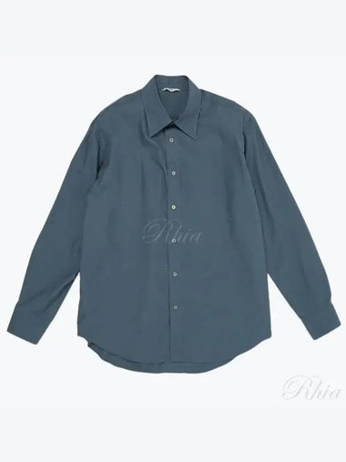 High Count Pins OX Shirt Dark Blue A24AS01HO - AURALEE - BALAAN 1