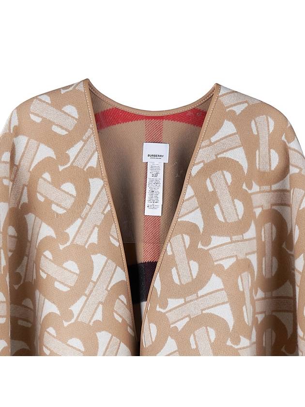 Reversible TB Monogram Check Cape Beige - BURBERRY - BALAAN 7