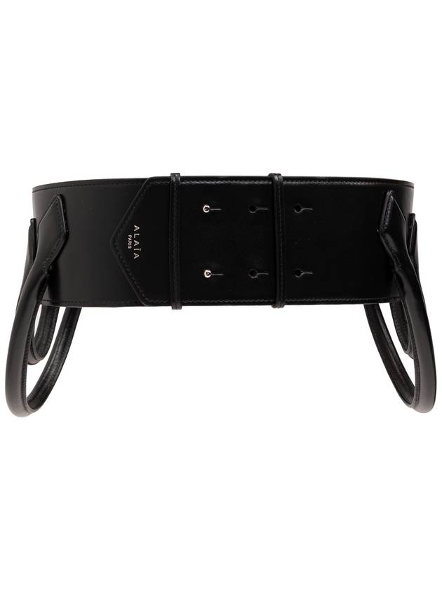 Alaïa Wide Waist Belt, Women's, Black - ALAIA - BALAAN 4