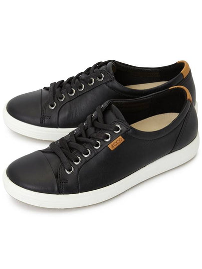 Soft 7 Low Top Sneakers Black - ECCO - BALAAN 2