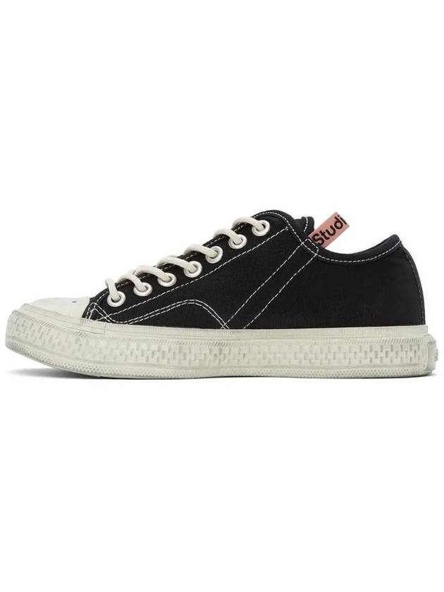 Ballow Tumbled Low Top Sneakers Black - ACNE STUDIOS - BALAAN 4