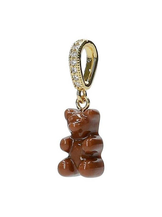 Nostalgia Bear Pendant NOSTALGIABEAR PAVECHOCOLATE - CRYSTAL HAZE - BALAAN 2