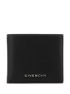 Metal Logo Grain Leather Half Wallet - GIVENCHY - BALAAN 1