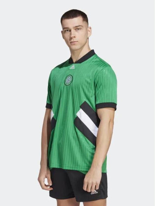 Loose fit football t shirt HS4518 green MENS - ADIDAS - BALAAN 1