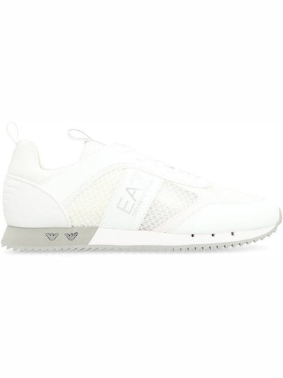 Ea7 Emporio Armani Mesh And Vegan Leather Low-Top Sneakers - EMPORIO ARMANI - BALAAN 2