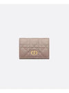 Caro XS Supple Cannage Calfskin Card Wallet Warm Taupe - DIOR - BALAAN 2