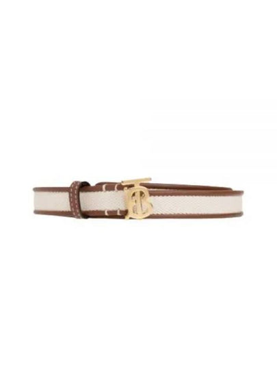 TB Logo Leather Belt Brown - BURBERRY - BALAAN 2