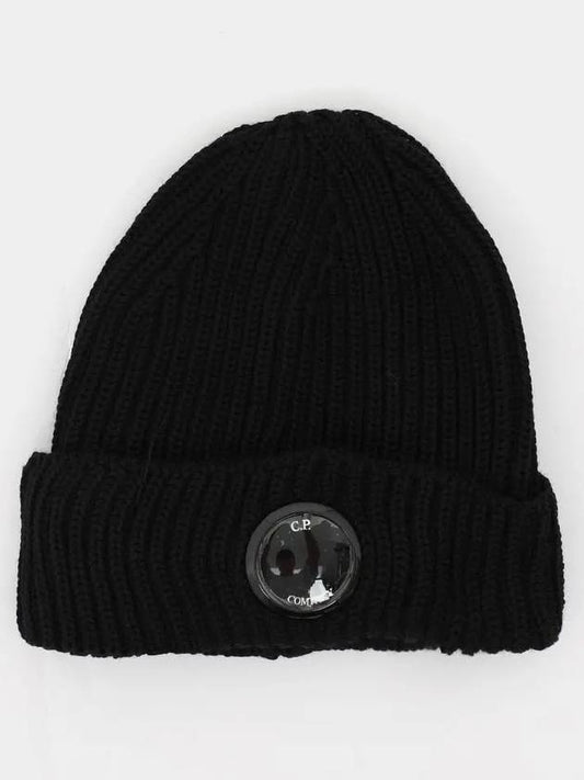 Lens Wappen Beanie Black - CP COMPANY - BALAAN 2