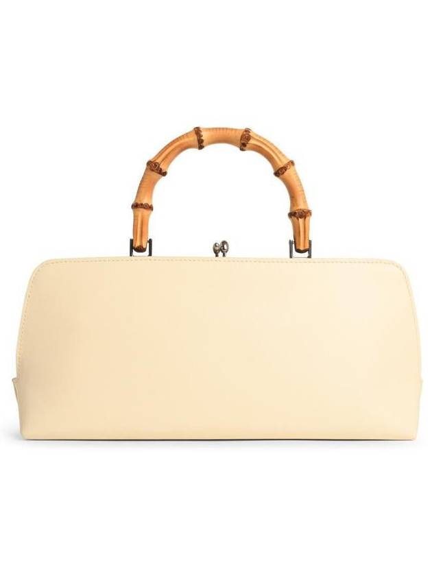 Jil Sander 'Goji' Cream Leather Bag - JIL SANDER - BALAAN 3