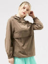 Golf Half Hood Anorak Jumper Brown - HENRY STUART - BALAAN 2