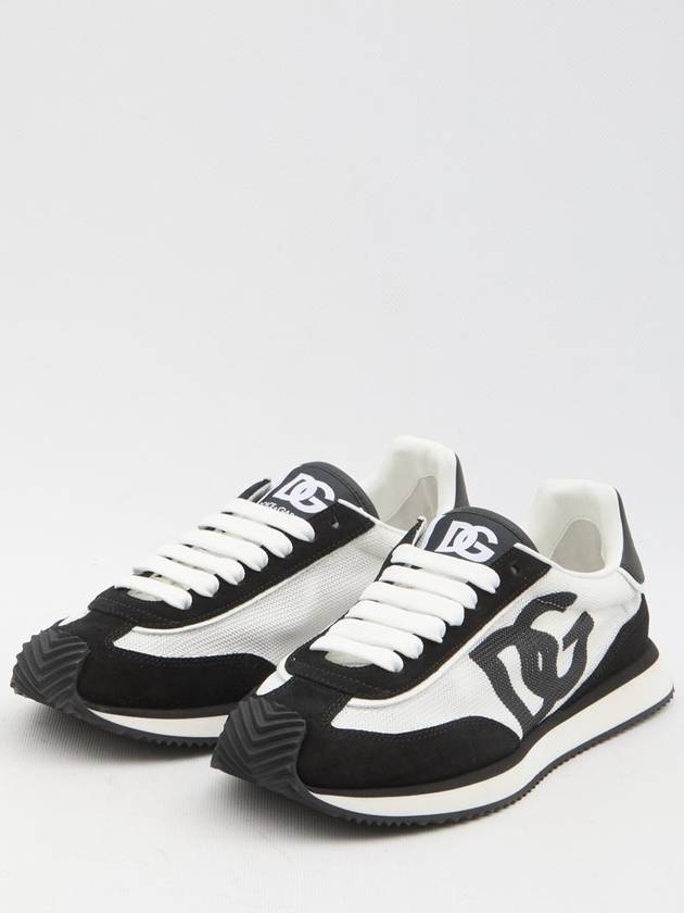 DG Logo Cushion Low Top Sneakers White Black - DOLCE&GABBANA - BALAAN 3