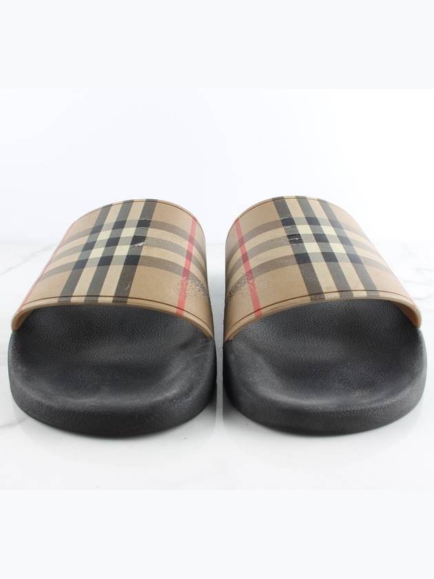 vintage check slippers - BURBERRY - BALAAN 3