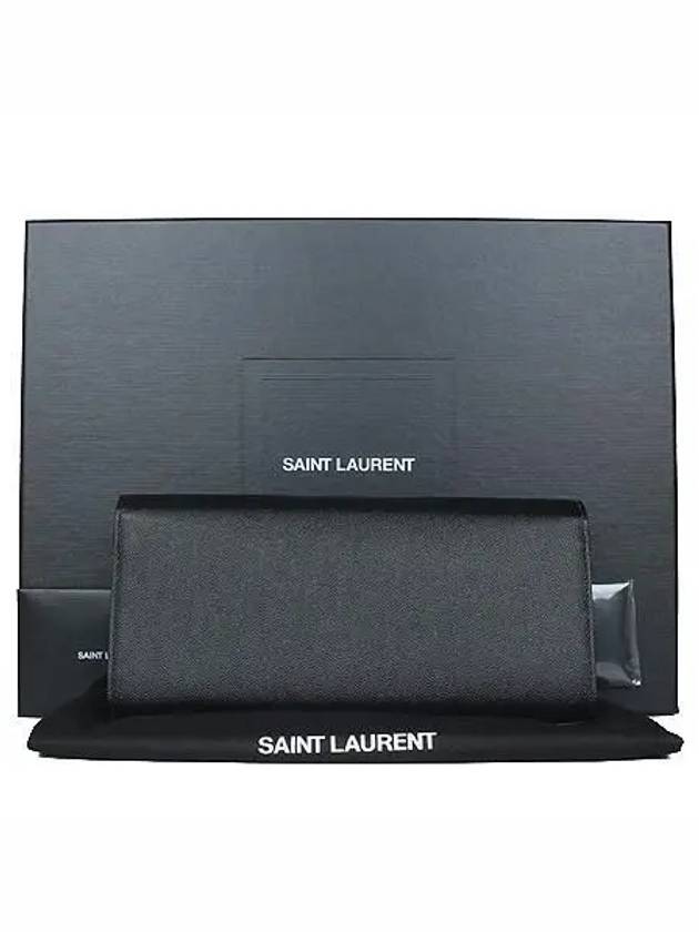 326079 Gold logo grand de poudre leather KATE clutch bag - SAINT LAURENT - BALAAN 3