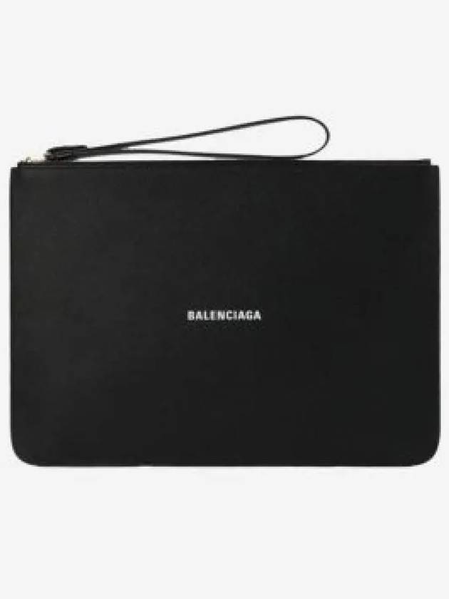 Logo Strap Cash Large Clutch Bag Black - BALENCIAGA - BALAAN 2