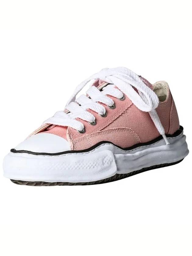 Maison MAISON Peterson OG Sole Canvas Low Sneakers Pink - MIHARA YASUHIRO - BALAAN 3