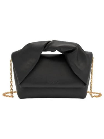 Midi twist shoulder bag black - JW ANDERSON - BALAAN 1