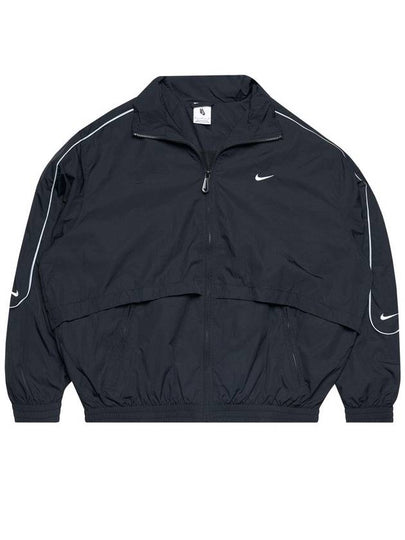 NSW Solo Swoosh Woven Track Jacket Black - NIKE - BALAAN 2