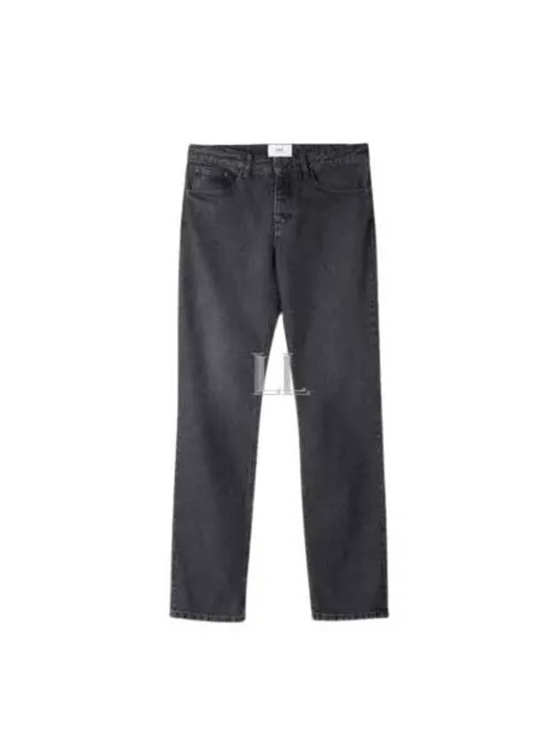 Men's Classic Fit Cotton Slim Jeans Black - AMI - BALAAN 2