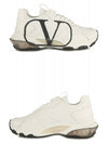 Men's V Logo Bounce Low Top Sneakers White - VALENTINO - BALAAN 6