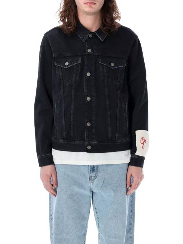 Sleeve Logo Denim Jacket Black - GOLDEN GOOSE - BALAAN 2