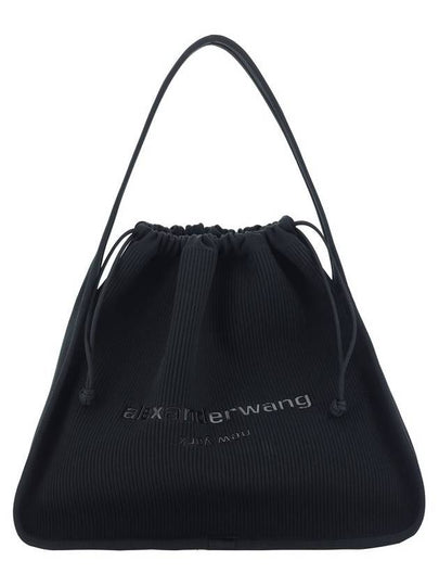 Ryan Rib Knit Large Tote Bag Black - ALEXANDER WANG - BALAAN 2