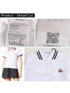 Logo Patch Polo Shirt White - MONCLER - BALAAN 7