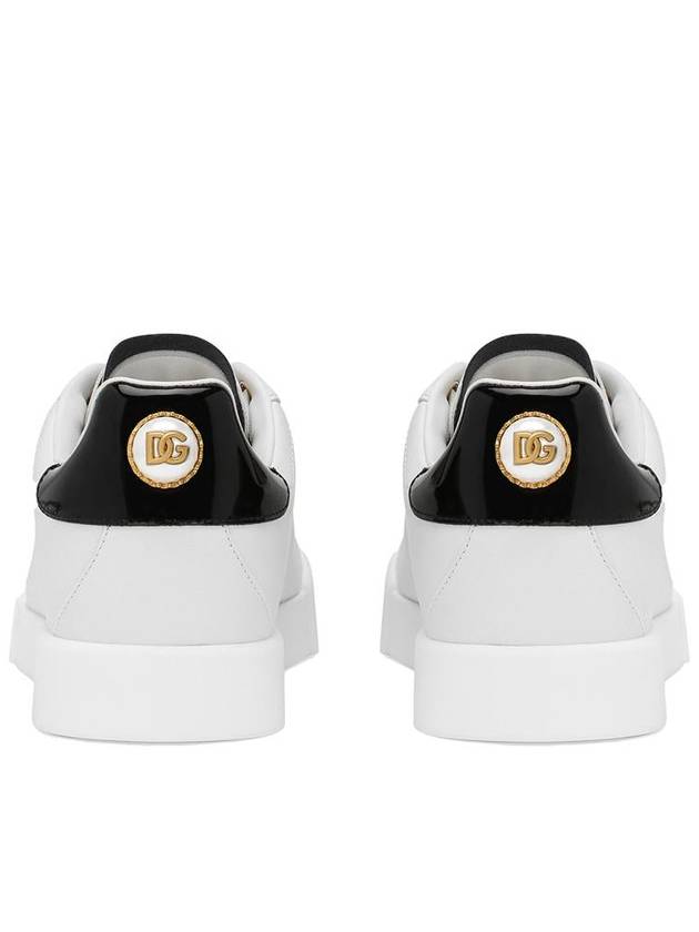 Women's Calfskin Nappa Portofino Sneakers White - DOLCE&GABBANA - BALAAN 4