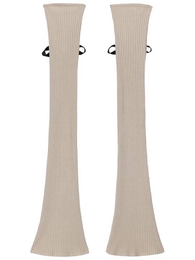 11lace up leg warmer BEIGE - CLUT STUDIO - BALAAN 6