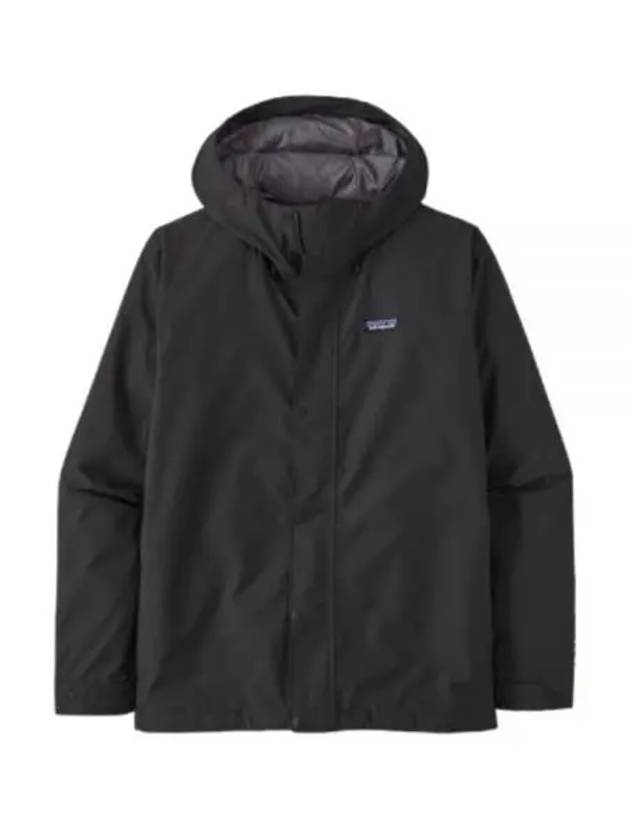 Men's Jackson Glacier Rain Hooded Jacket Ink Black - PATAGONIA - BALAAN 2