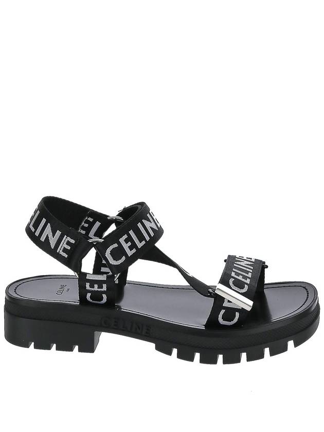 Leo Strappy Sandals Black - CELINE - BALAAN.