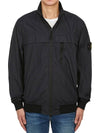 Garment Dyed Crinkle Reps R-Nylon Jacket Blue - STONE ISLAND - BALAAN 3