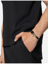 Greca Leather Bracelet Black - VERSACE - BALAAN 5