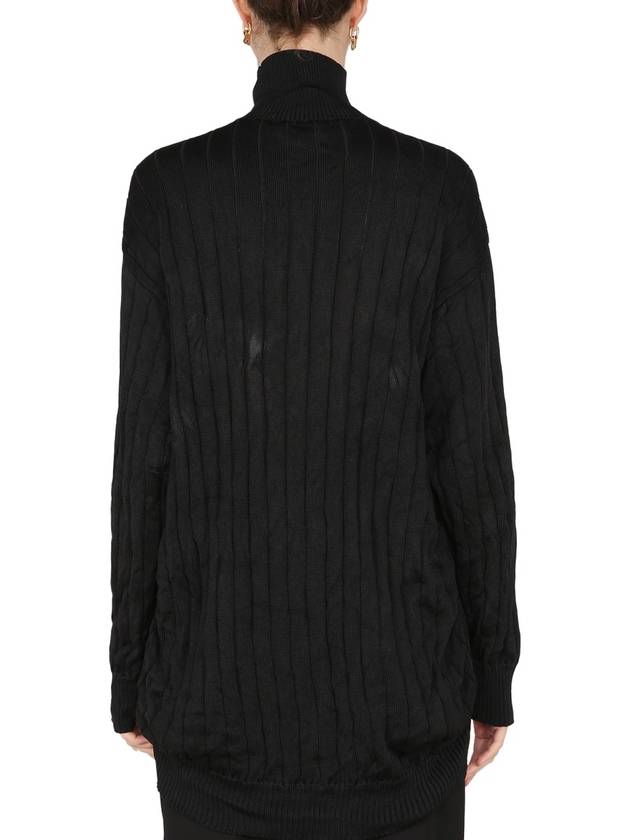 silk oversized turtleneck black - BALENCIAGA - BALAAN 4