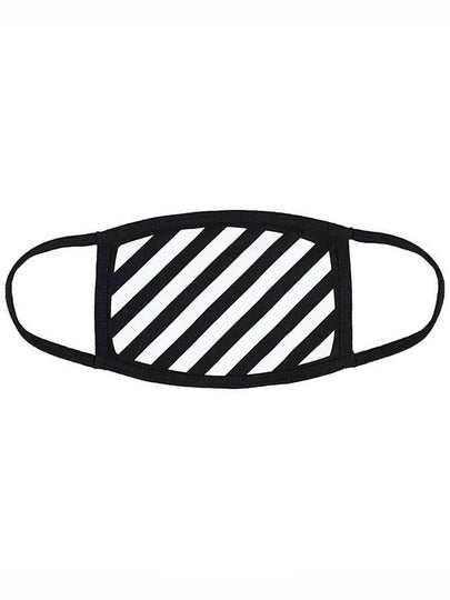 Diag Stripe Mask White Black - OFF WHITE - BALAAN 2