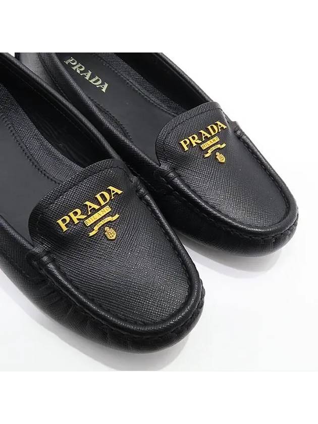 1DD059 Black Saffiano Women s Driving Shoes Size 36 - PRADA - BALAAN 5