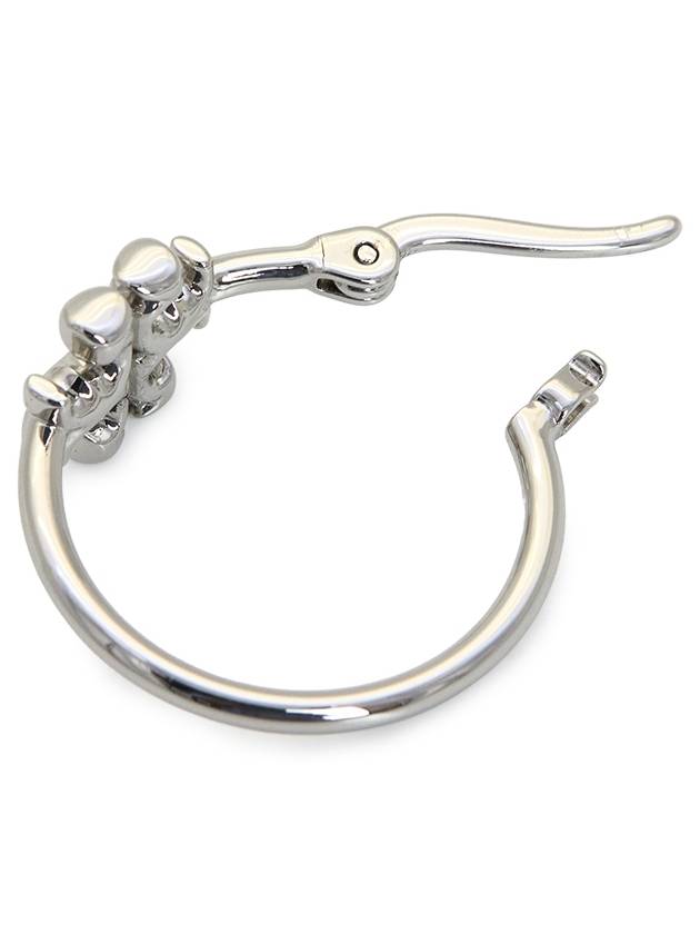 Eleanor Small Hoop Earrings Silver - TORY BURCH - BALAAN 8