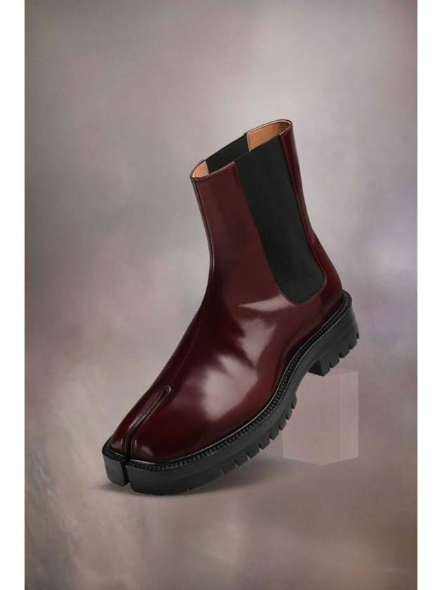 Tabi County Chelsea Boots Burgundy - MAISON MARGIELA - BALAAN 3