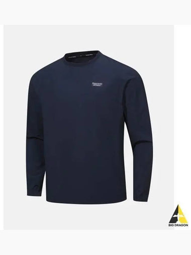 ICEMOTION Comfort Fit Woven Sweatshirt Navy SP323TWH71 - DESCENTE - BALAAN 1