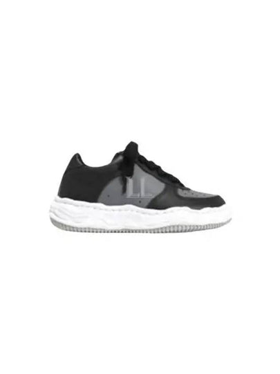 Wayne OG Sole Leather Low Top Sneakers Black Grey - MAISON MIHARA YASUHIRO - BALAAN 2