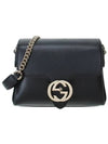 GG Interlocking Chain Mini Shoulder Bag Black - GUCCI - BALAAN 2