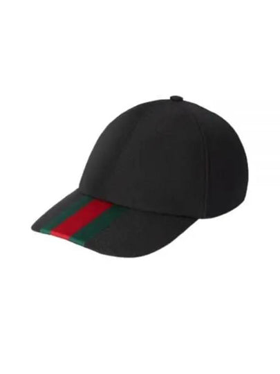 Web Canvas Base Ball Cap Black - GUCCI - BALAAN 2