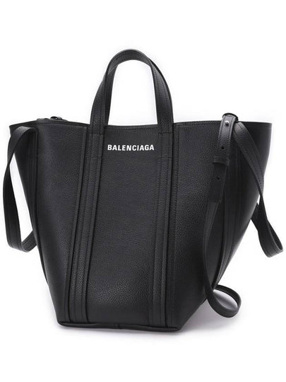 Everyday XS Grained Calfskin Shoulder Tote Bag Black - BALENCIAGA - BALAAN 2