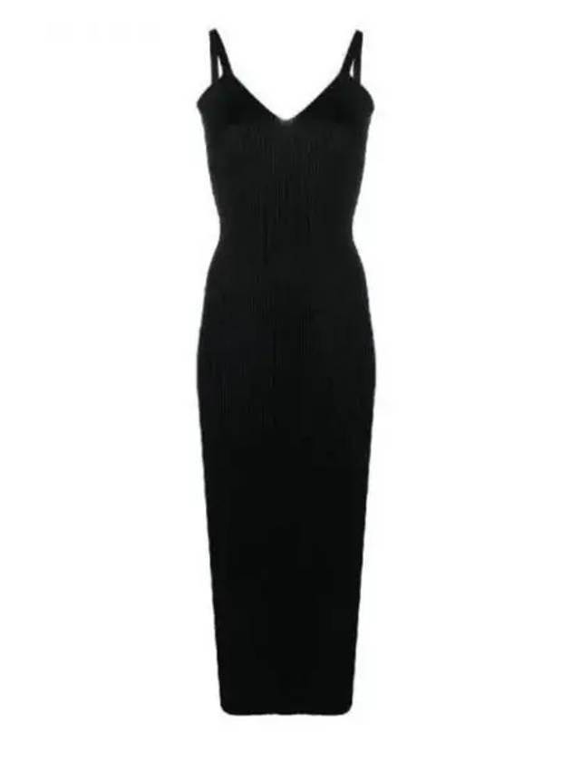 Knitted Singlet Performance Poly Long Dress Black - OUR LEGACY - BALAAN 2