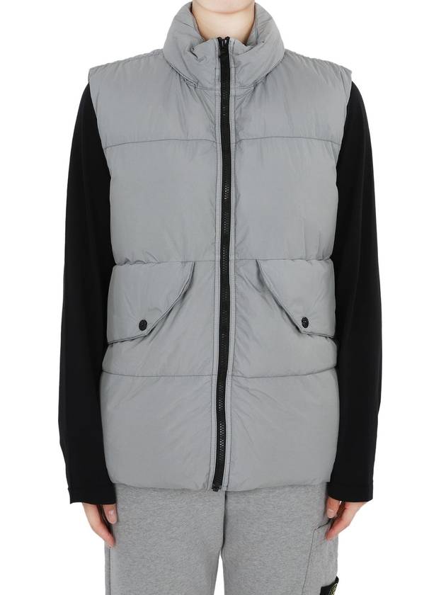 Stone Waffen Patch Down Padded Vest (Grey) 8116G0123 V0064 14A (Can Be Worn By Adults) - STONE ISLAND - BALAAN 1