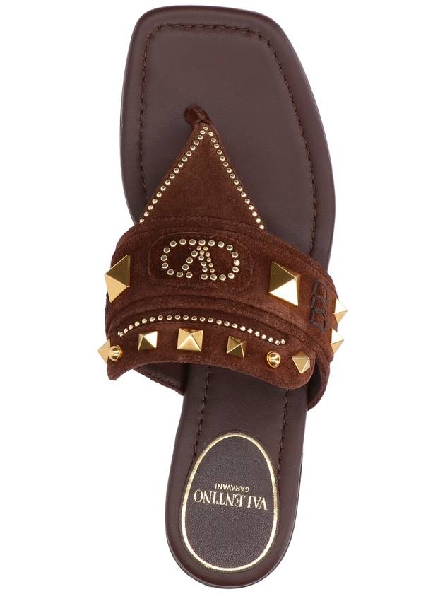 Valentino Garavani Sandals Brown - VALENTINO - BALAAN 5