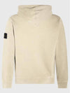 Wappen Patch Brushed Cotton Fleece Hoodie Plaster - STONE ISLAND - BALAAN 3