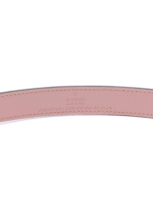 GG Marmont Thin Leather Belt Beige - GUCCI - BALAAN 7