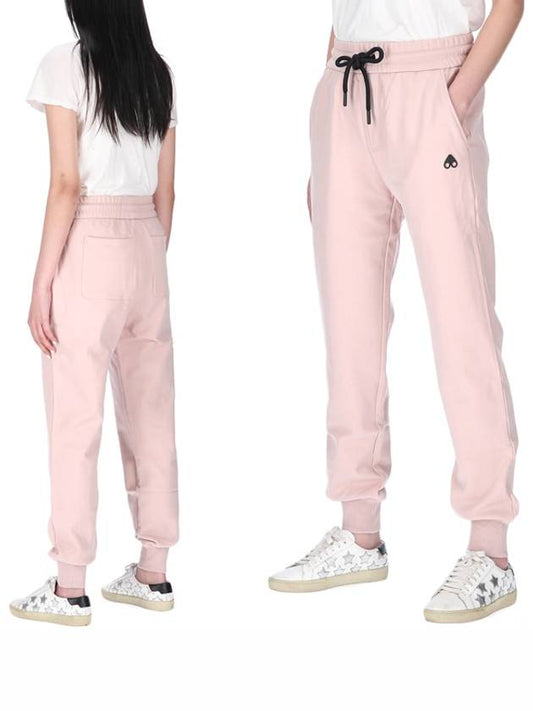 s Women's Brooklyn Logo Jogger Pants Pink - MOOSE KNUCKLES - BALAAN.