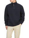 Metropolis Series Stretch Fleece Reverse Sweatshirt Navy - CP COMPANY - BALAAN 6